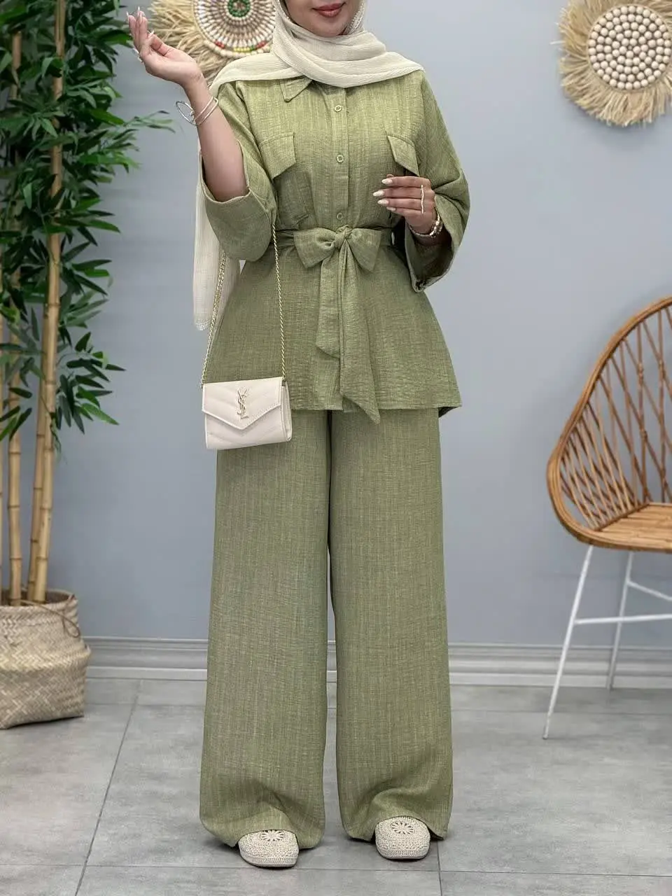 3446-شومیز و شلوار سونیا